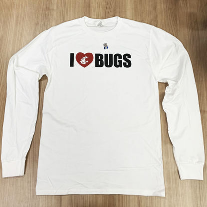 WSU I Heart Bugs Long Sleeve - White Front